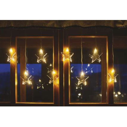 LED Екстериорни Коледни лампички 8xLED/5,84м IP44 звезди
