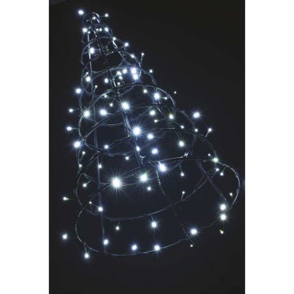 LED Екстериорни Коледни лампички CHAIN 40xLED 9м IP44 студено бели