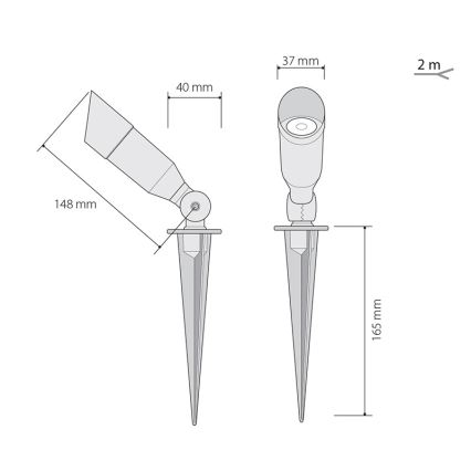 LED Екстериорно осветление  OKO 1xLED/1W/350mA IP54