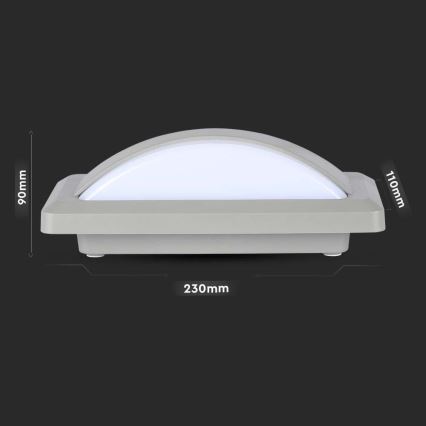 LED Екстериорен аплик LED/12W/230V 4000K IP65