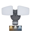 LED Екстериорен прожектор със сензор LED/24W/230V 3000/4000/6000K IP54 антрацит