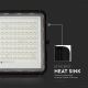 LED Екстериорен соларен прожектор LED/200W/3,2V 4000K черен IP65 + дистанционно управление