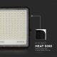 LED Екстериорен соларен прожектор LED/30W/3,2V 4000K черен IP65 + дистанционно управление