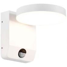 LED Екстериорна подвижна лампа за стена със сензор LED/17W/230V IP65 3000K бял