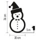 LED Екстериорна Коледна декорация 40xLED/2,1W/230V IP44 снежен човек