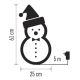 LED Екстериорна Коледна декорация 60xLED/2,7W/230V IP44 снежен човек