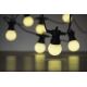 LED Екстериорни декоративни лампички 10xLED/10м IP44 бели