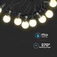 LED Екстериорни лампички STRING 10м 20xLED/0,5W/230V IP44 6000K