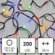 LED Екстериорни Коледни лампички 200xLED/25м IP44 многоцветни