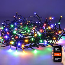 LED Екстериорни Коледни лампички 400xLED/8 функции 25м Wi-Fi Tuya IP44 многоцветни/топло бели