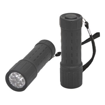 LED фенер, 3x AAA, черен