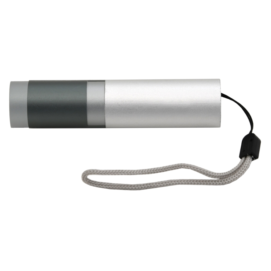 LED Фенерче LED/400mAh бяло/сиво