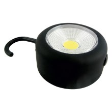 LED Фенерче с кукичка и магнит LED/3W/3xAAA