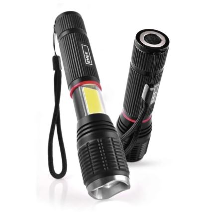 LED Фенерче 2в1 COB LED/3xAAA