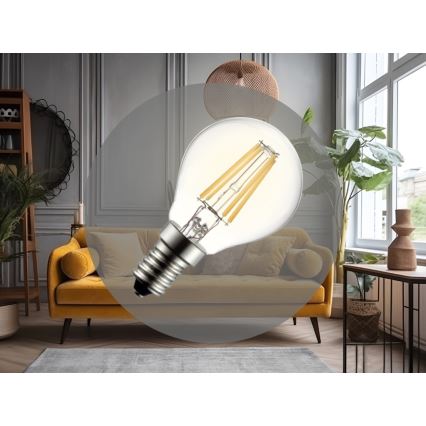 LED филаментна крушка G45 E14/6W/230V 3000K