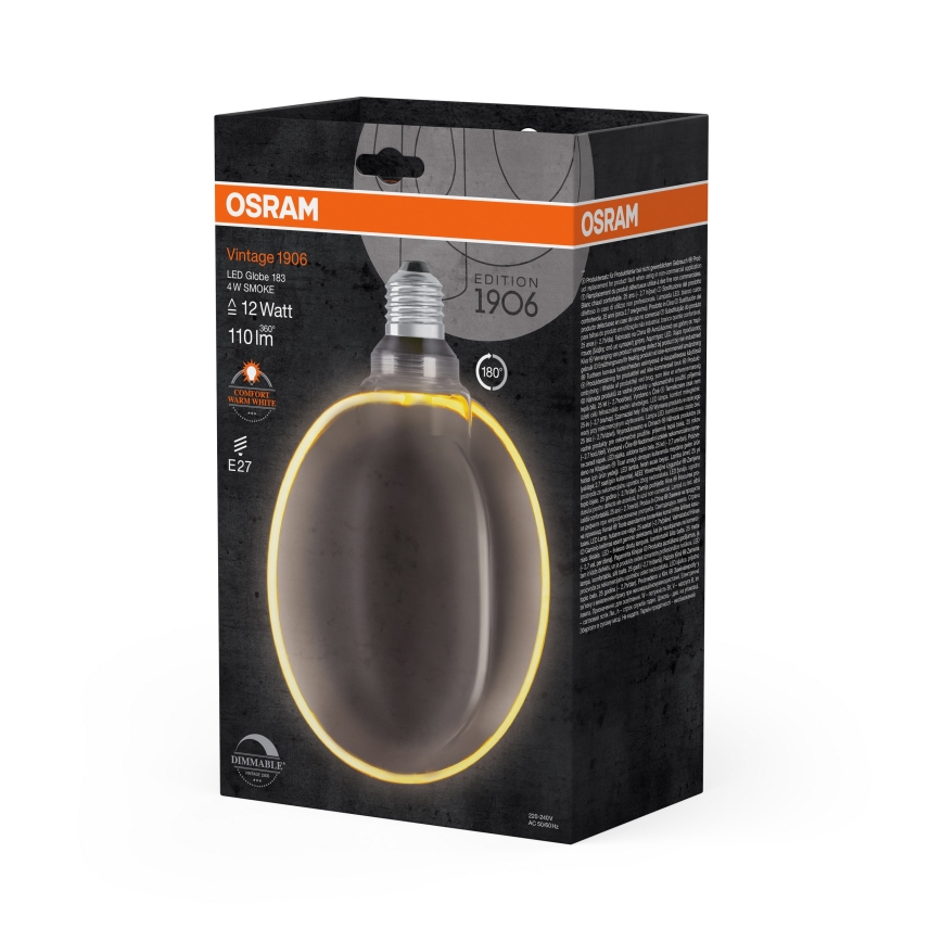 LED димируема крушка VINTAGE FILAMENT E27/4W/230V 1800K - Osram