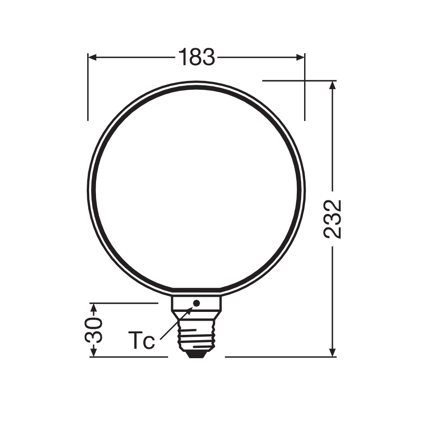 LED димируема крушка VINTAGE FILAMENT E27/4W/230V 1800K - Osram