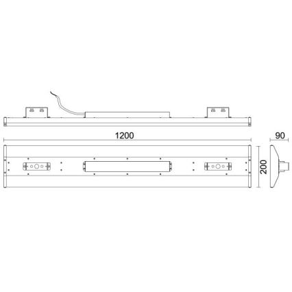LED Флуоресцентна лампа High Bay LED/120W/230V 5000K 120 см