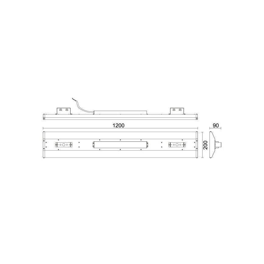 LED Флуоресцентна лампа High Bay LED/120W/230V 5000K 120 см
