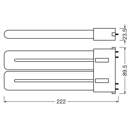 LED Флуоресцентна тръба 2G10/20W/230V 3000K - Osram