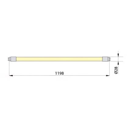 LED Флуоресцентна тръба ECOSTER T8 G13/18W/230V 3000K 119.8 см