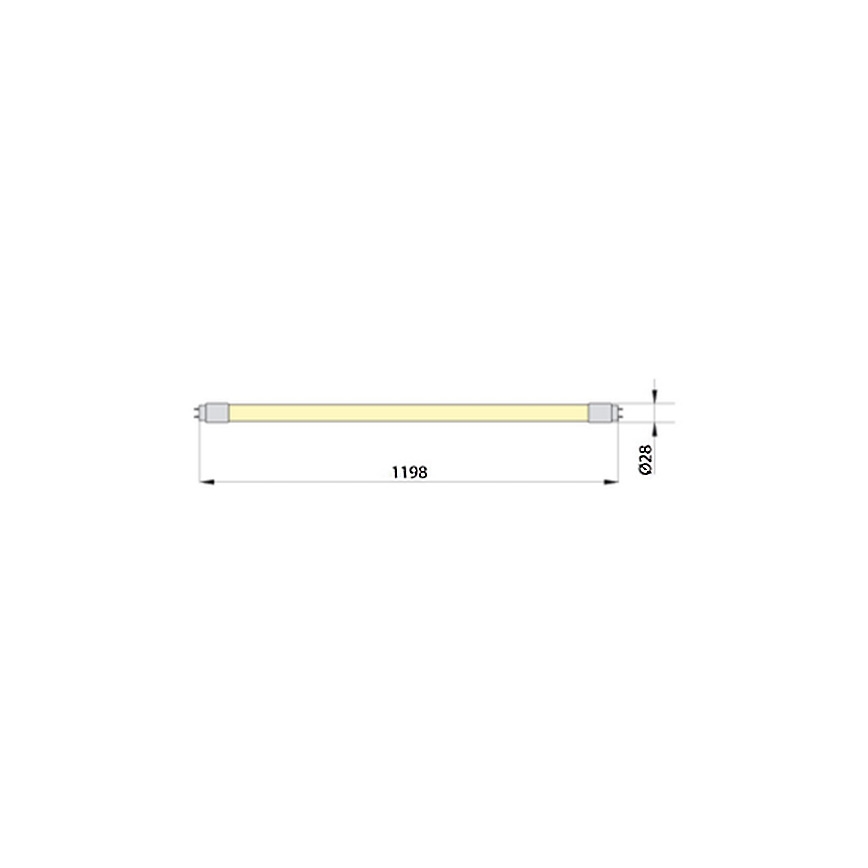 LED Флуоресцентна тръба ECOSTER T8 G13/18W/230V 4000K 119.8 см