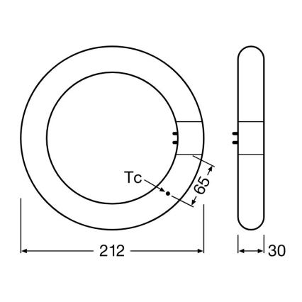 LED Флуоресцентна тръба G10q/11W/230V 3000K - Osram