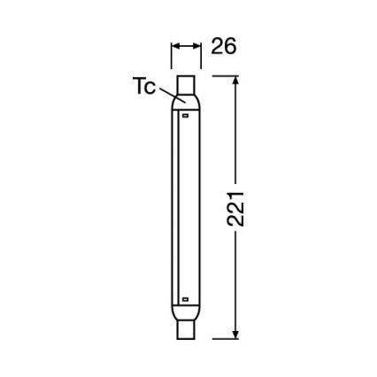 LED флуоресцентна тръба LINE S15s/4W/230V 2700K - Osram