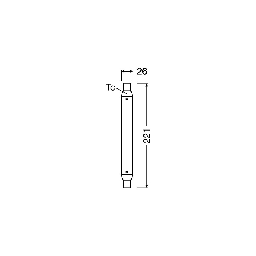 LED флуоресцентна тръба LINE S15s/4W/230V 2700K - Osram