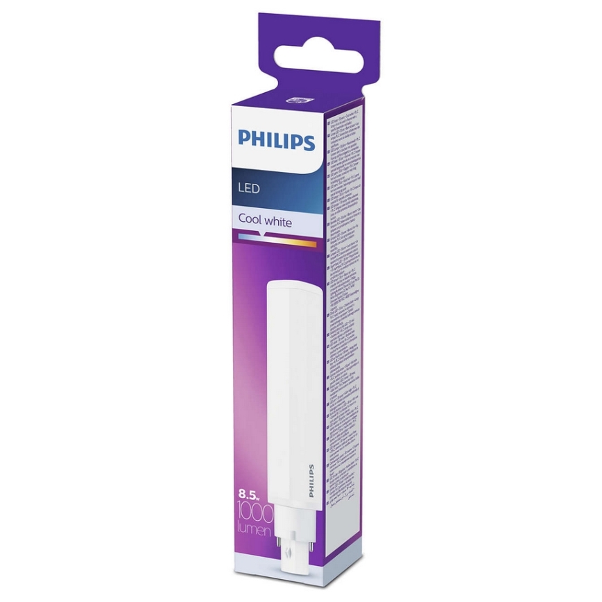 LED Флуоресцентна тръба Philips G24D-3/8,5W/230V 17.06 см