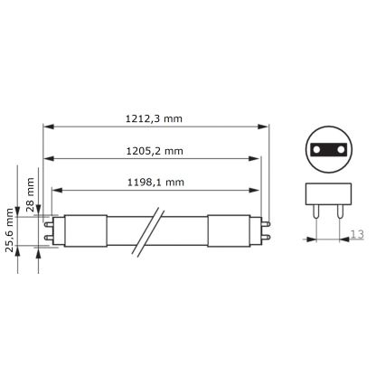 LED Флуоресцентна тръба Philips MASTER T8 G13/16W/80V 6500K 120 см