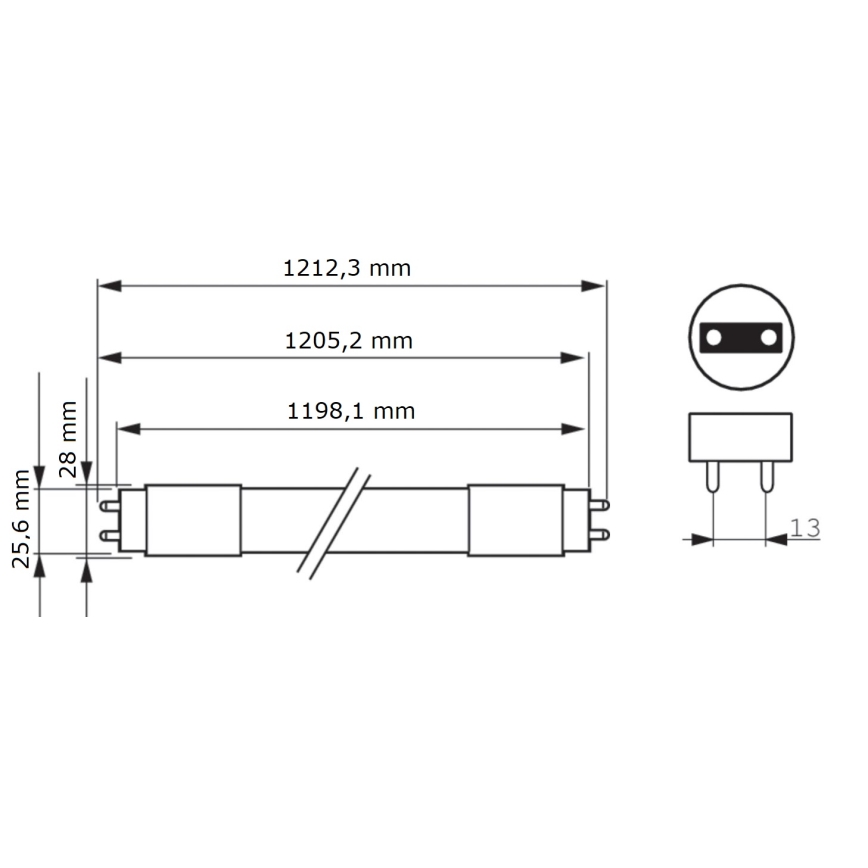 LED Флуоресцентна тръба Philips MASTER T8 G13/16W/80V 6500K 120 см
