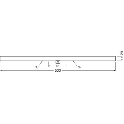 LED Флуоресцентна тръба S14d/6W/230V 2700K 50 см - Osram