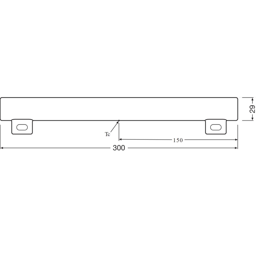 LED Флуоресцентна тръба S14s/3,5W/230V 2700K 30 см - Osram