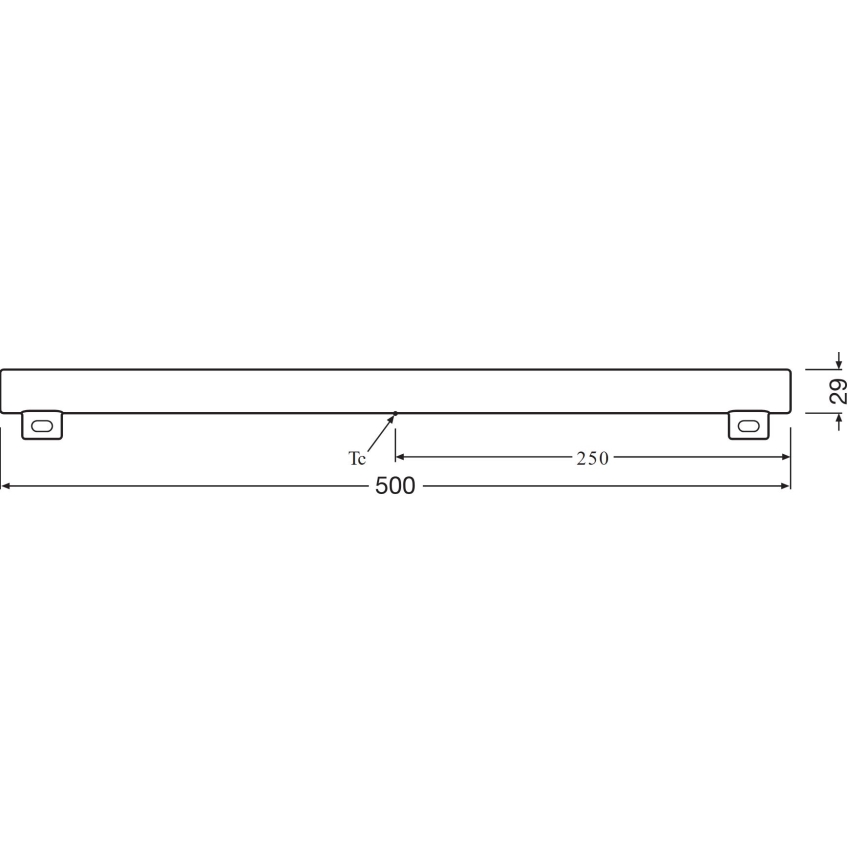 LED Флуоресцентна тръба S14s/6W/230V 2700K 50 см - Osram