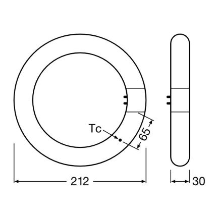 LED Флуоресцентна тръба SUBSTITUBE T9 G10q/12W/230V 4000K Ø 21,2 см - Osram