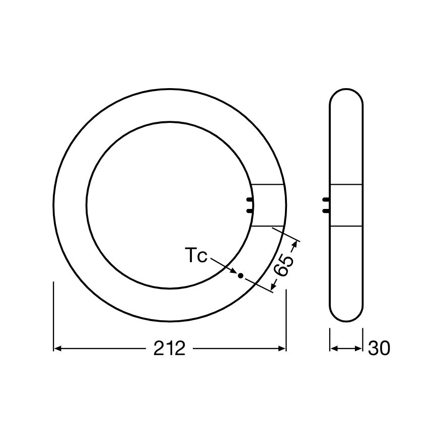 LED Флуоресцентна тръба SUBSTITUBE T9 G10q/12W/230V 4000K Ø 21,2 см - Osram