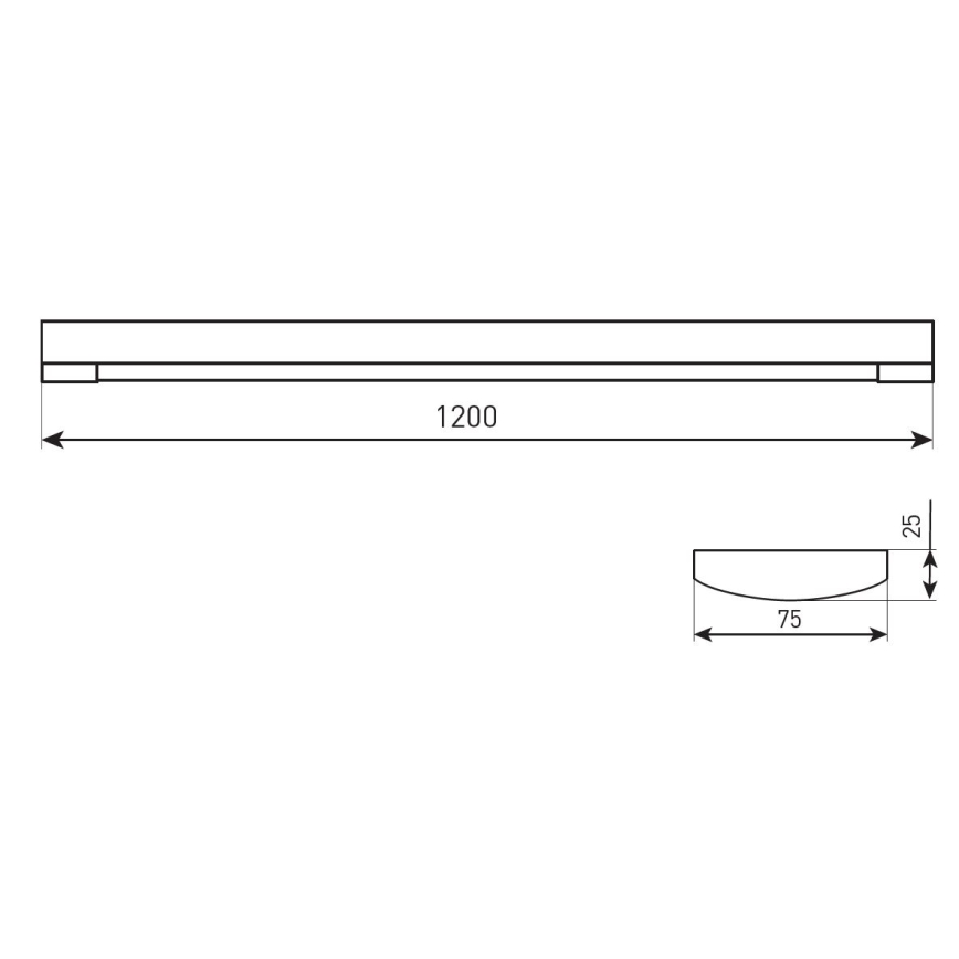 LED димируемо осветително тяло DAISY RIBBON LED/20/30/40W/230V 3000/4300/6500K 120 см бяло