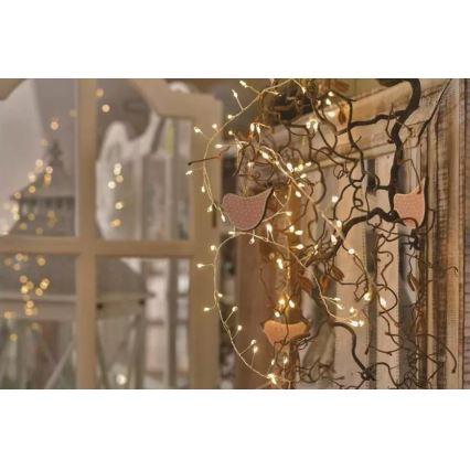 LED гирлянд 100xLED/3xAA 2,7m топла бяла светлина