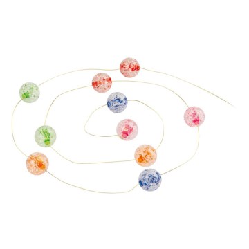 LED  гирлянд 10xLED/2xAA 2,35m многоцветен