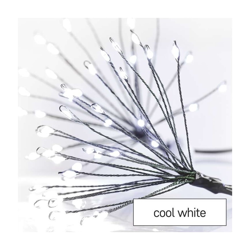 LED гирлянд 150xLED/5,35m студено бяло
