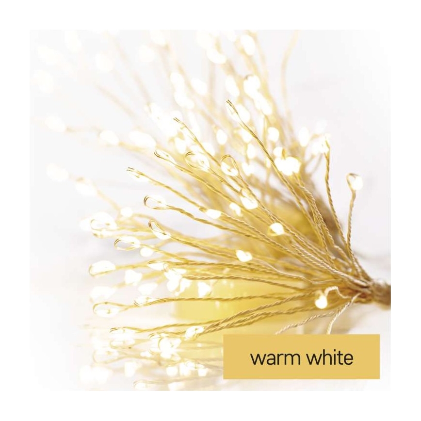 LED  гирлянд 150xLED/5,35m топла бяла