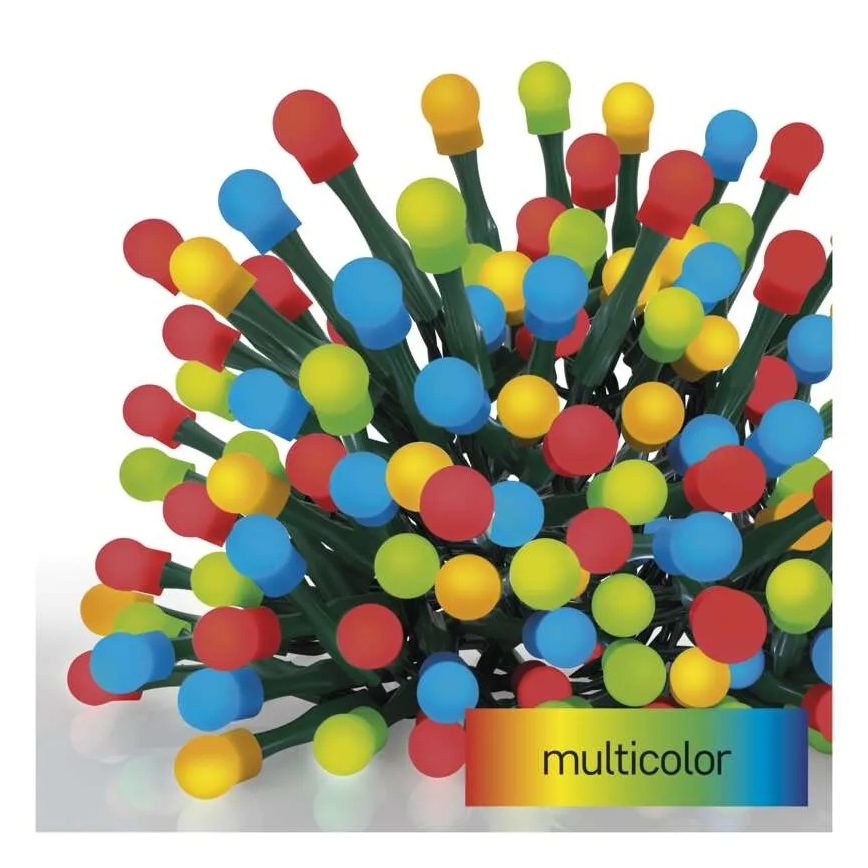 LED гирлянд 200xLED/8 режима 25m IP44 многоцветен