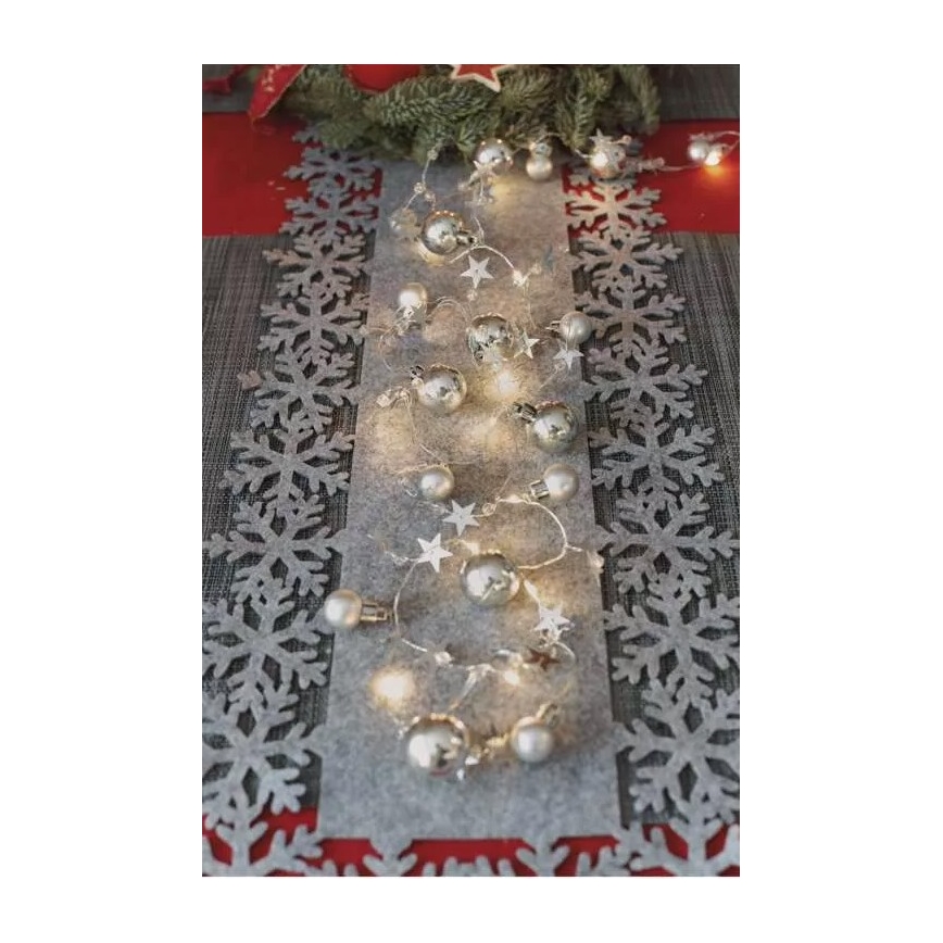 LED гирлянд 20xLED/2xAA 2,2 m топла бяла