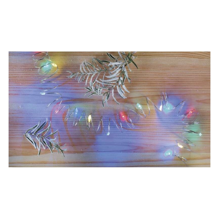 LED гирлянд 20xLED/2xAA 2,4m многоцветен