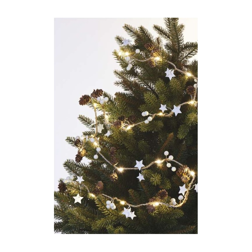 LED гирлянд 20xLED/2xAA 2m