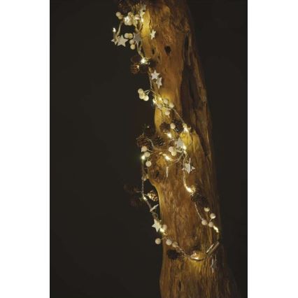 LED гирлянд 20xLED/2xAA 2m