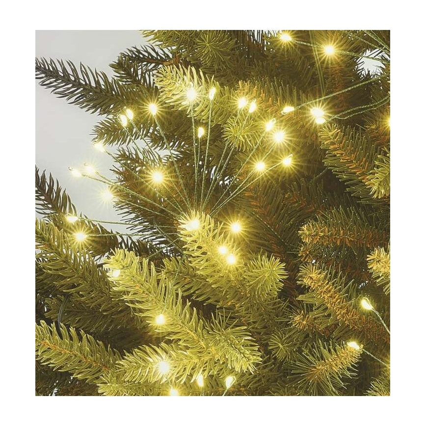 LED гирлянд 300 LED, 5,2+3 m, топла бяла светлина