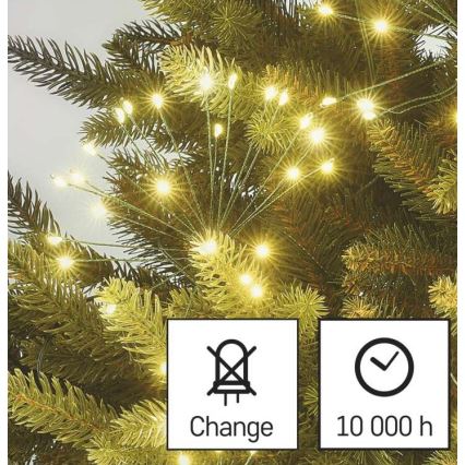 LED гирлянд 300 LED, 5,2+3 m, топла бяла светлина