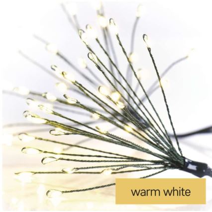 LED гирлянд 300 LED, 5,2+3 m, топла бяла светлина